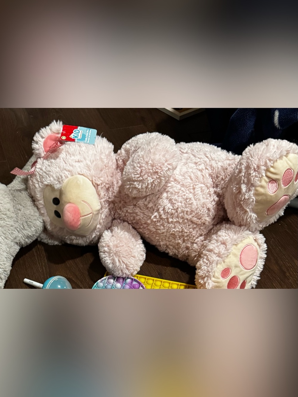 Plush Pink Lamb Soft Toy for Kids - Cute Pink Cuddly Companion